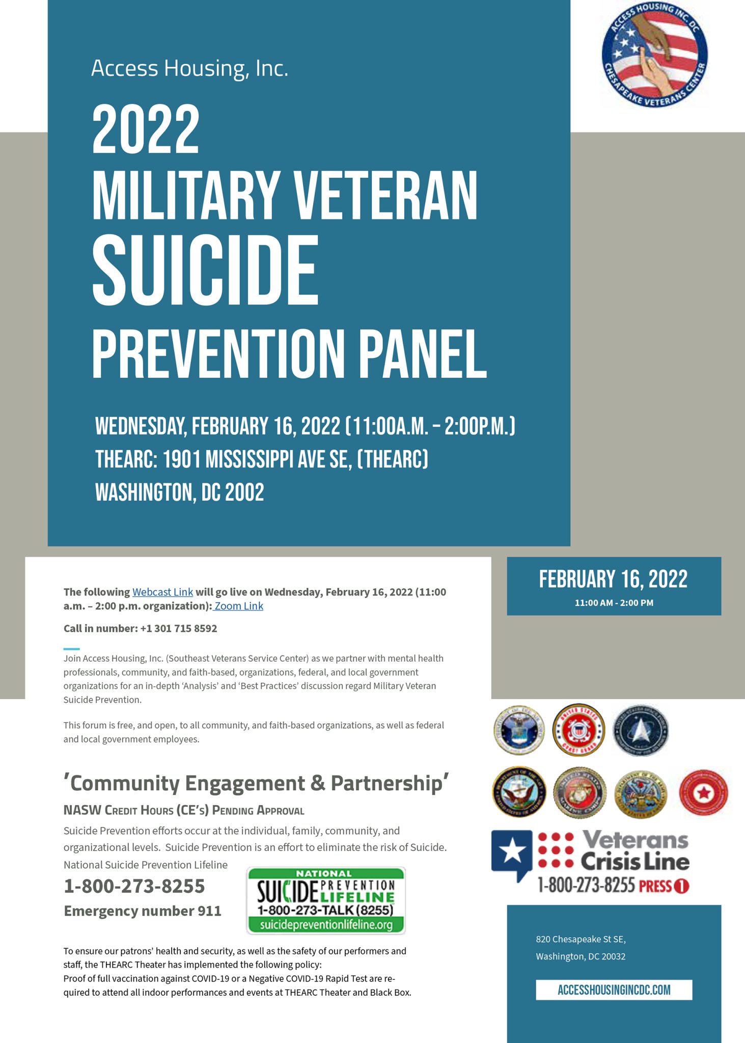 2022 Military Veteran Suicide Prevention Forum - National Association ...